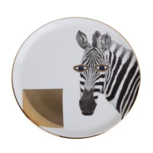 Porland Wild Life Zebra Düz Tabak 20cm