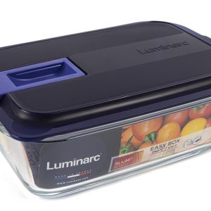Dikdörtgen Cam Saklama Kabı 122cl 21x15x7cm